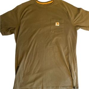 Carhartt Force XL Tall Olive Army Green Short Sleeve Relaxed Fit T-Shirt